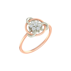 18K Gold & Diamond Ring For Women PJLR-46