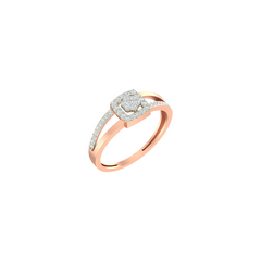 18K Gold & Diamond Ring For Women KLR-101