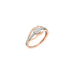 18K Gold & Diamond Ring For Women KLR-103