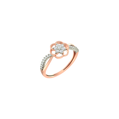 18K Gold & Diamond Ring For Women KLR-106