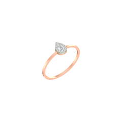 18K Gold & Diamond Ring For Women KLR-109