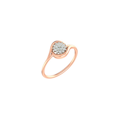 18K Gold & Diamond Ring For Women PLR-122