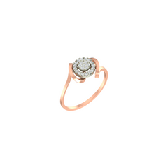 18K Gold & Diamond Ring For Women KLR-128