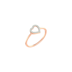 Heart Shape Minimal Diamond Ring – Kesav Diamond