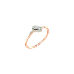 18K Gold & Diamond Ring For Women KLR-152