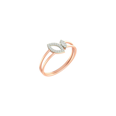 18K Gold & Diamond Ring For Women KLR-156