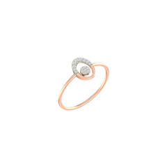 Oval Shape Dailywear Diamond Ring for her - Kesav Diamond