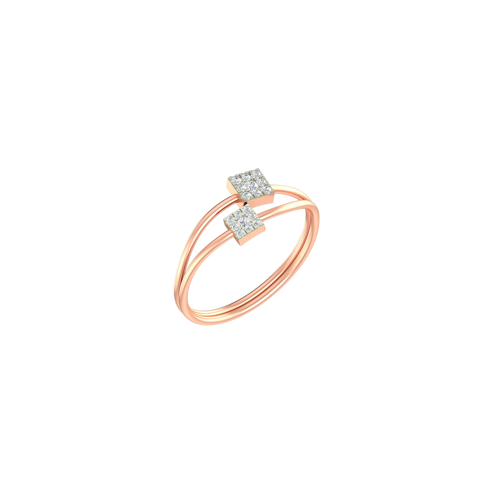 The Twin Spark Diamond Ring for Women