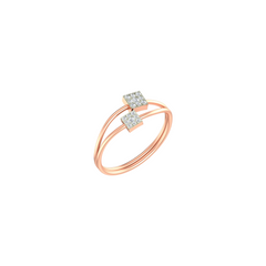 The Twin Spark Diamond Ring for Women