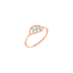 18K Gold & Diamond Ring For Women KLR-24