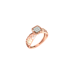 18K Gold & Diamond Ring For Women KLR-244