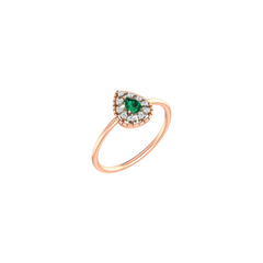 18K Gold & Diamond Ring For Women KLR-30A