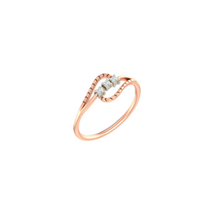 18K Gold & Diamond Ring For Women KLR-32A