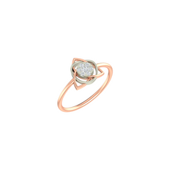 18K Gold & Diamond Ring For Women KLR-39