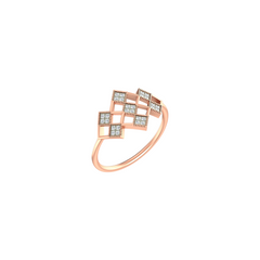 18K Gold & Diamond Ring For Women KLR-416