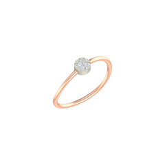 Minimal Round Shape Diamond Ring - Kesav Diamond