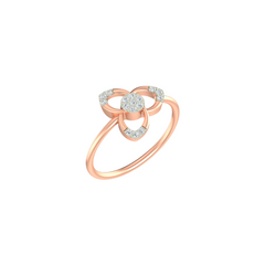 18K Gold & Diamond Ring For Women KLR-55