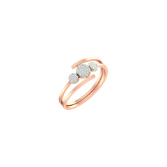 18K Gold & Diamond Ring For Women KLR-87