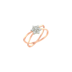 18K Gold & Diamond Ring For Women KLR-91