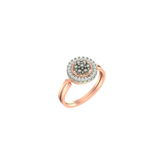 18K Gold & Diamond Ring For Women PLR-95
