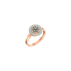 18K Gold & Diamond Ring For Women KLR-95A