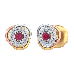 18K Gold & Diamond Women Earring KRB40206E