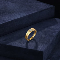 Gold & Diamond Ring For Men KRC20054