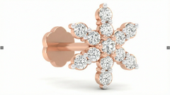 18K Gold & Diamond Stud Nose Pin KRA50112