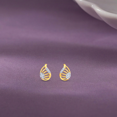 Yellow Gold Diamond Earring | under 40k