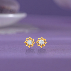 Gold & Diamond Women Stud Earring KEC40668E