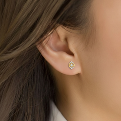 Gold & Diamond Women Stud Earring KRC40708E