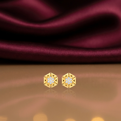 Yellow Gold Diamond Earring | under 30k