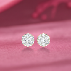 Gold & Diamond Stud Women Earring KRC40616E
