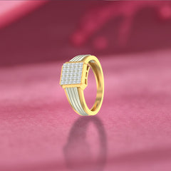Gold & Diamond Engagement Ring For Men KRB20019
