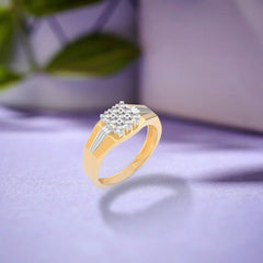 Gold & Diamond Engagement Ring For Men KRC20237