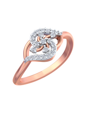 18K Gold & Diamond Ring For Women KRB10351