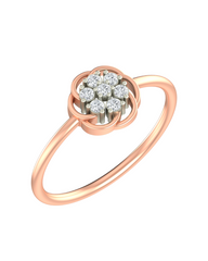 18K Gold & Diamond Dailywear Ring For Women KRB10195-A