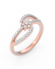 18K Gold & Diamond Engagement Ring For Women KRC10460