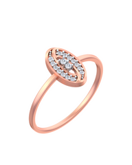 18K Gold & Diamond Ring For Women KSK151