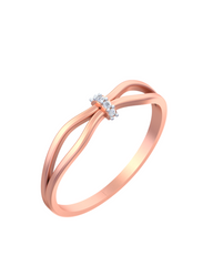 18K Gold & Diamond Ring For Women KSK170