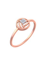 18K Gold & Diamond Ring For Women KSK165