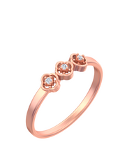 18K Gold & Diamond Dailywear Ring For Women KSK158