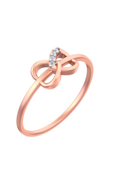 18K Gold & Diamond Dailywear Ring For Women KSK148