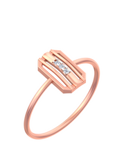 18K Gold & Diamond Ring For Women KSK146