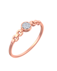 18K Gold & Diamond Dailywear Ring For Women KSK145