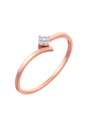 18K Gold & Diamond Dailywear Ring For Women KSK149