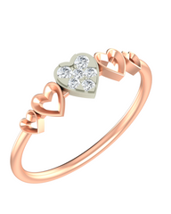 18K Gold & Diamond Dailywear Ring For Women KRB10186-A