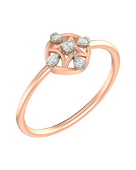 18K Gold & Diamond Ring For Women KRB10156-A