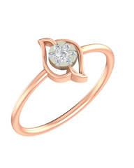 18K Gold & Diamond Dailywear Ring For Women KRB10121-A
