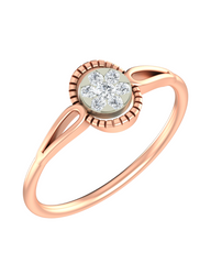 18K Gold & Diamond Ring For Women KRB10086-A
